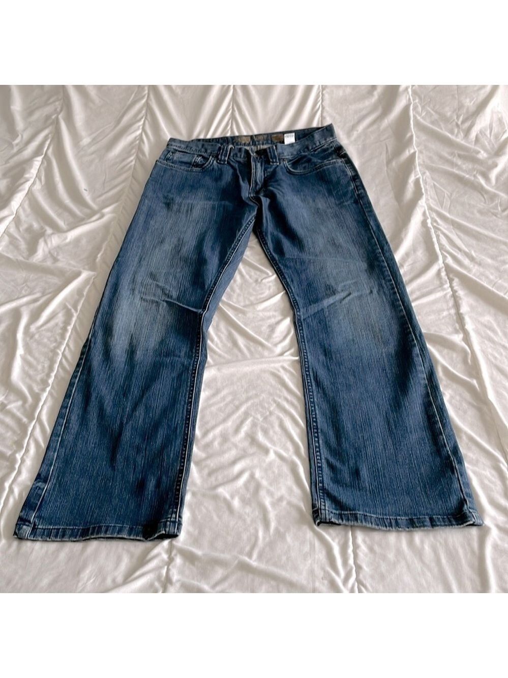 Roots High Rise Straight Leg Medium Wash Jeans Size 30